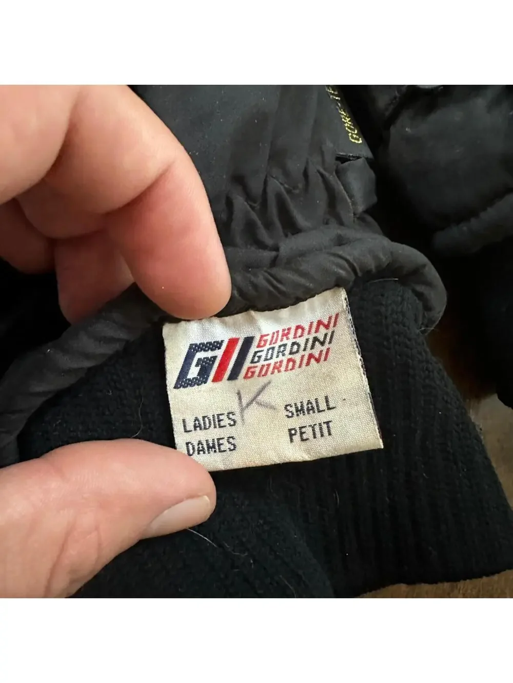 Gordini Winter Gloves Women Size Small Leather Palm Gore-Tex VTG 90s